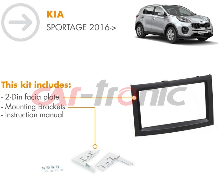 Ramka radiowa 2 DIN Kia Sportage 2015->