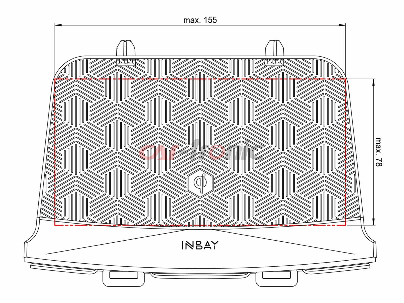 Inbay ładowarka indukcyjna Mazda 6 2018 - 2021 15W