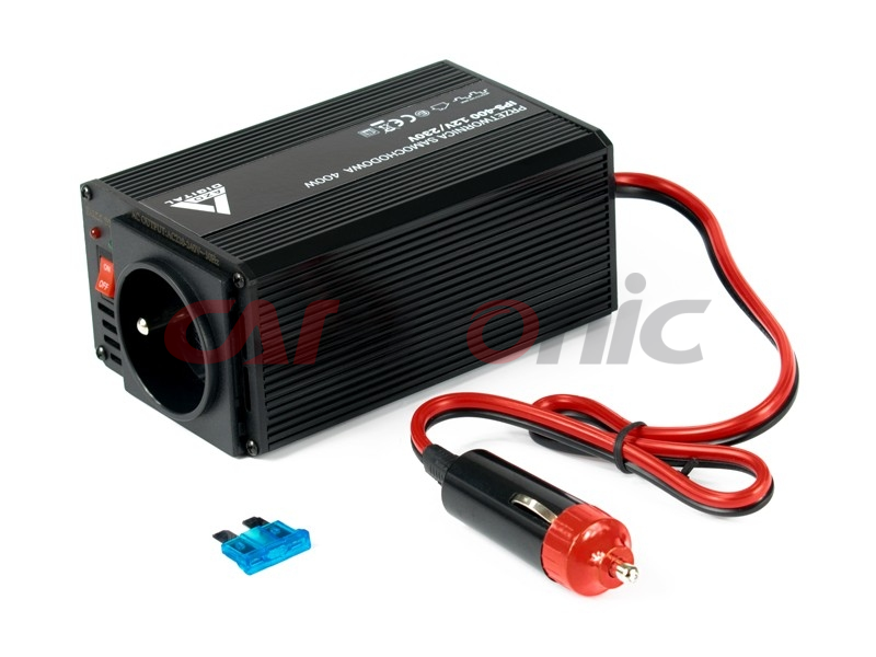 Samochodowa przetwornica napięcia 12 VDC / 230 VAC IPS-400 400W