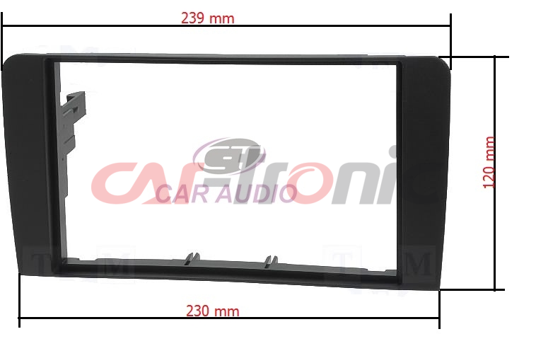 Ramka radiowa 2 DIN Audi A3 2003-2012