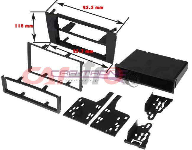 Ramka 2 ISO Audi A4 2000-2001 Symphony NAVIGATION PLUS