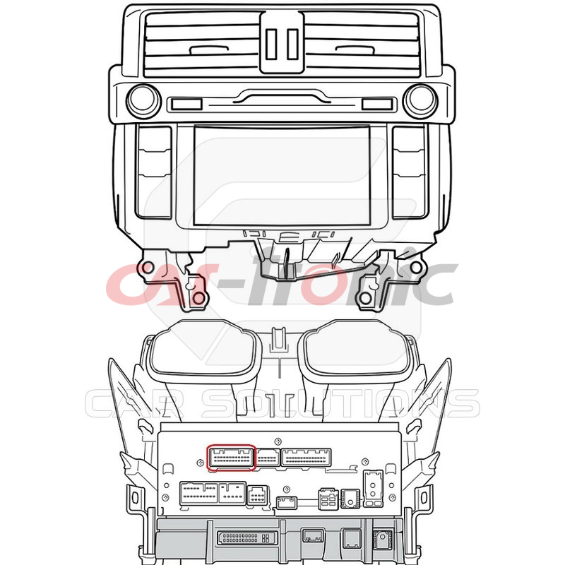 Adapter do podłączenia kamery cofania do monitora Toyota Touch 2 / Entune .