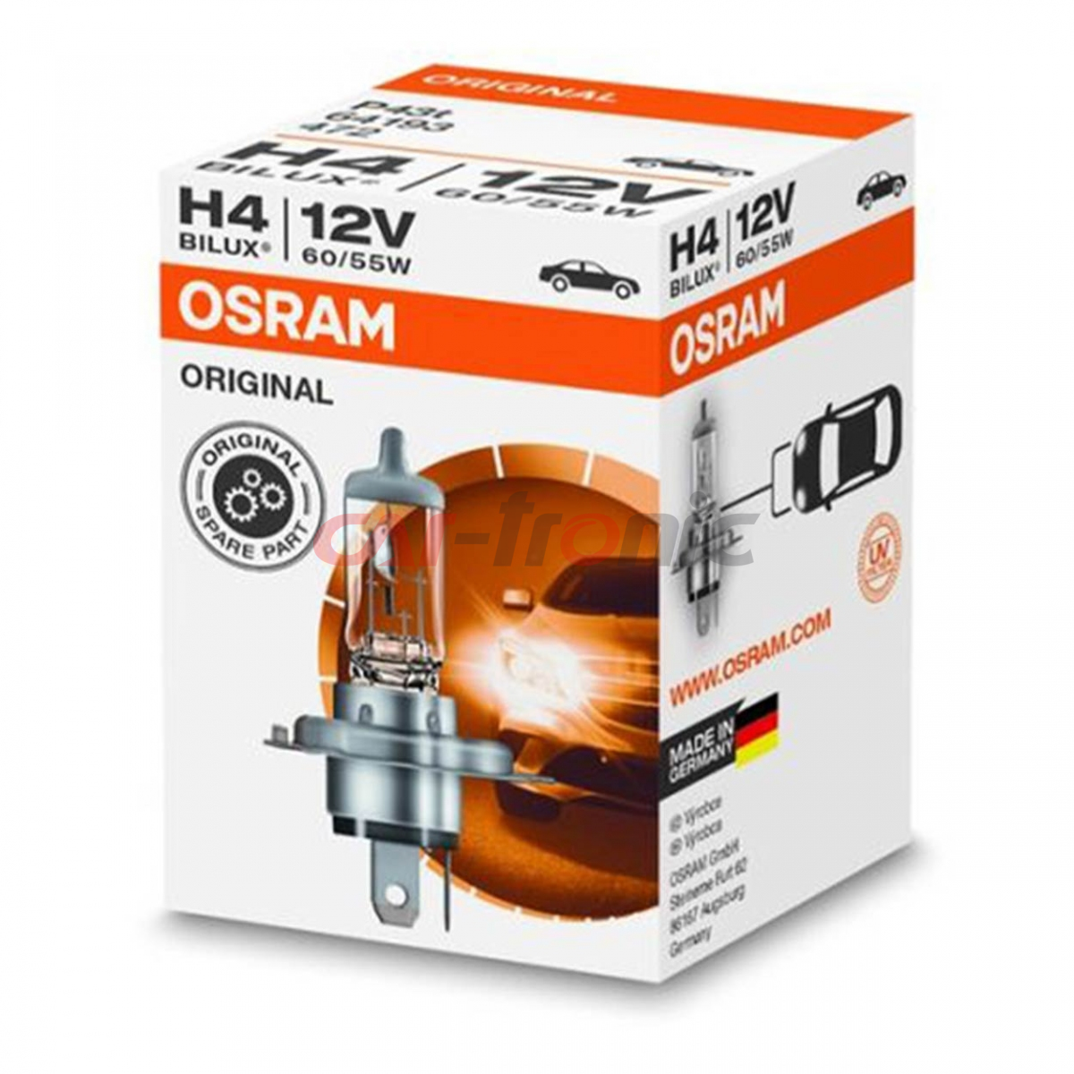 Żarówka halogenowa Osram H4 12V 60/55 P43T