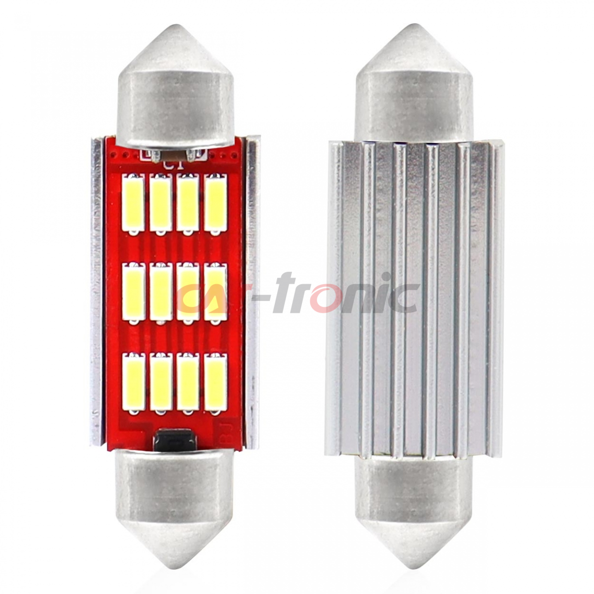 Żarówki LED CANBUS 4014 12SMD Festoon C5W C10W C3W 41mm White 12V 24V AMIO-01291