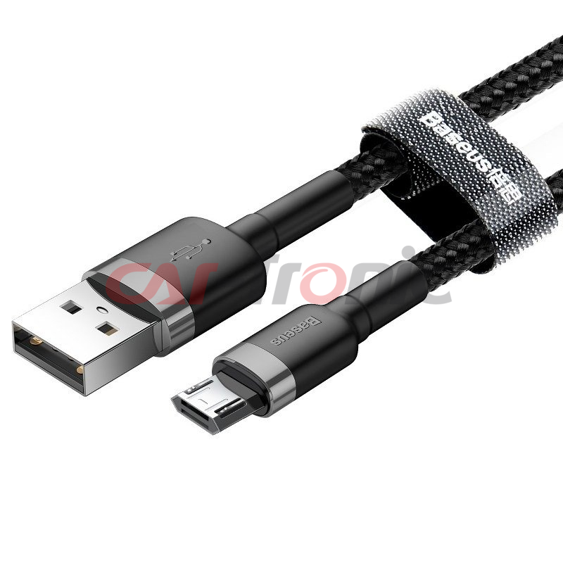 Kabel USB na micro USB Baseus Cafule 2.0A 3m szaro-czarny