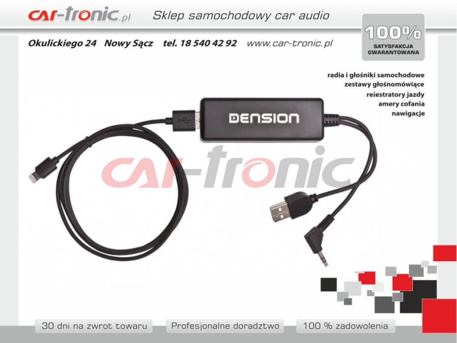 Adapter do podłączenia iPhone 5,5S,5C,6 w samochodach Seat