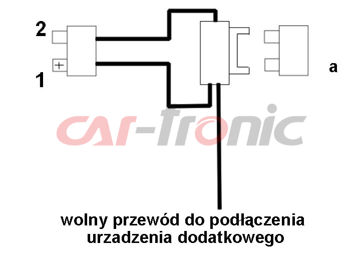 ROZGAŁĘZNIK PRĄDOWY Z BEZPIECZNIKIEM MINI