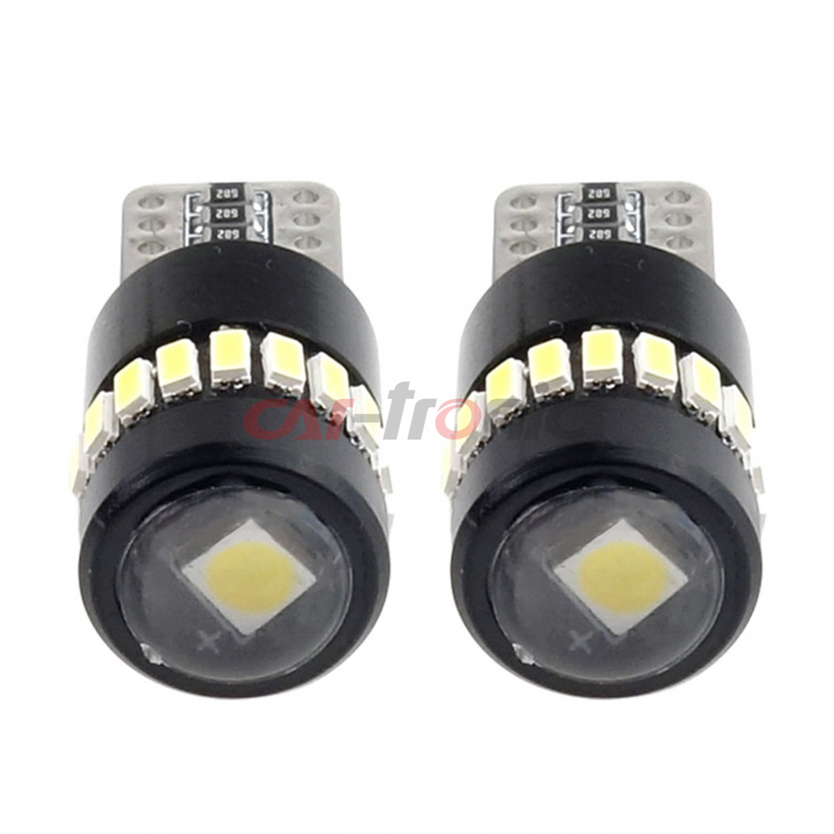 Żarówki LED CANBUS 18SMD 3014 + 1SMD 1SMD T10 W5W White 12V 24V AMIO-02446