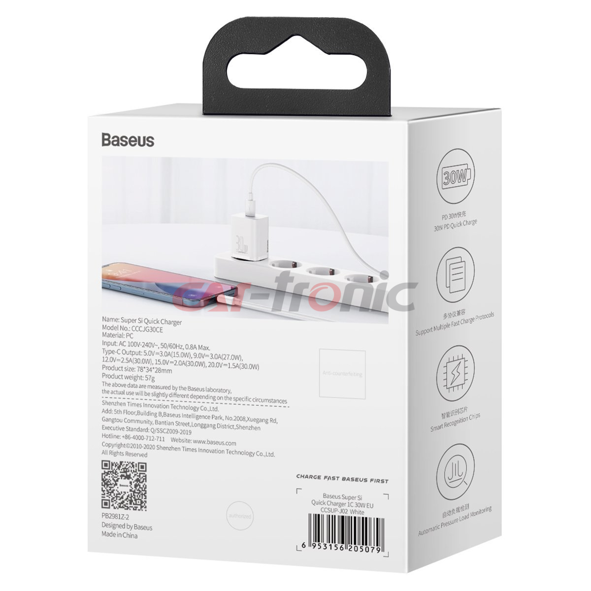 Ładowarka sieciowa Baseus Super Si Quick Charger 1C 30W biała