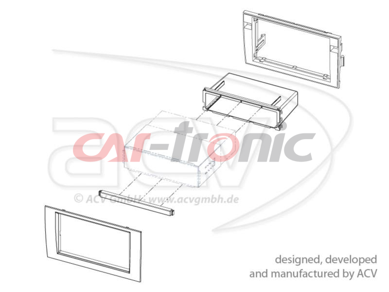 Ramka radiowa Audi A4(Symphony) (B6/B7) 2001-2008