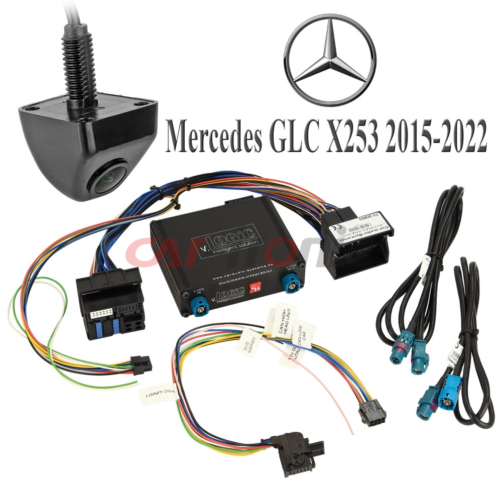 Zestaw interfejs i kamera cofania do Mercedes GLC X253 2015-2022