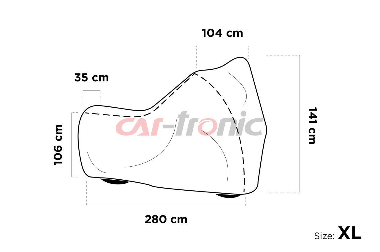 Pokrowiec ochronny plandeka na motocykl Protector XL