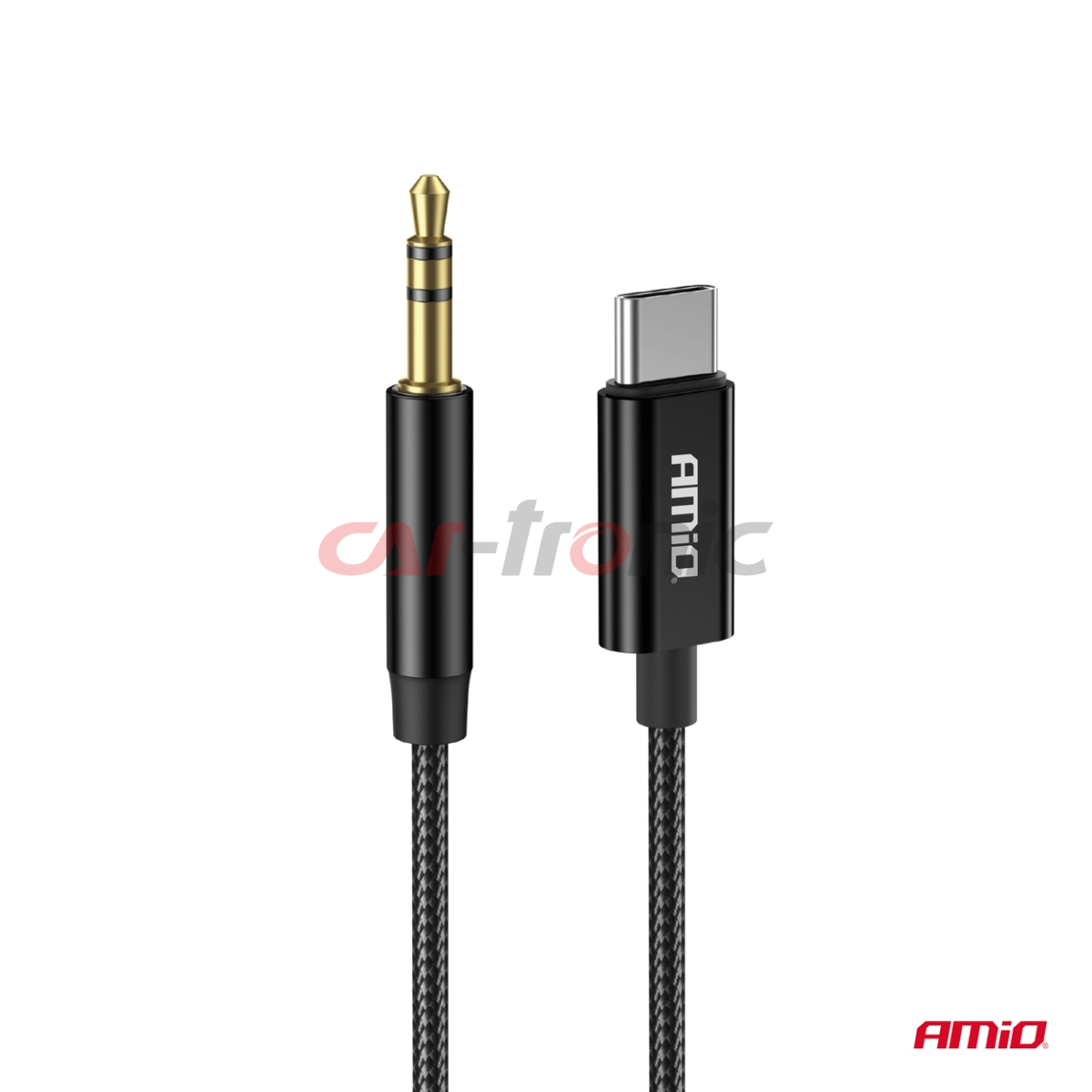 Kabel audio USB-C na AUX Mini Jack 3.5mm 1m AMIO-04294