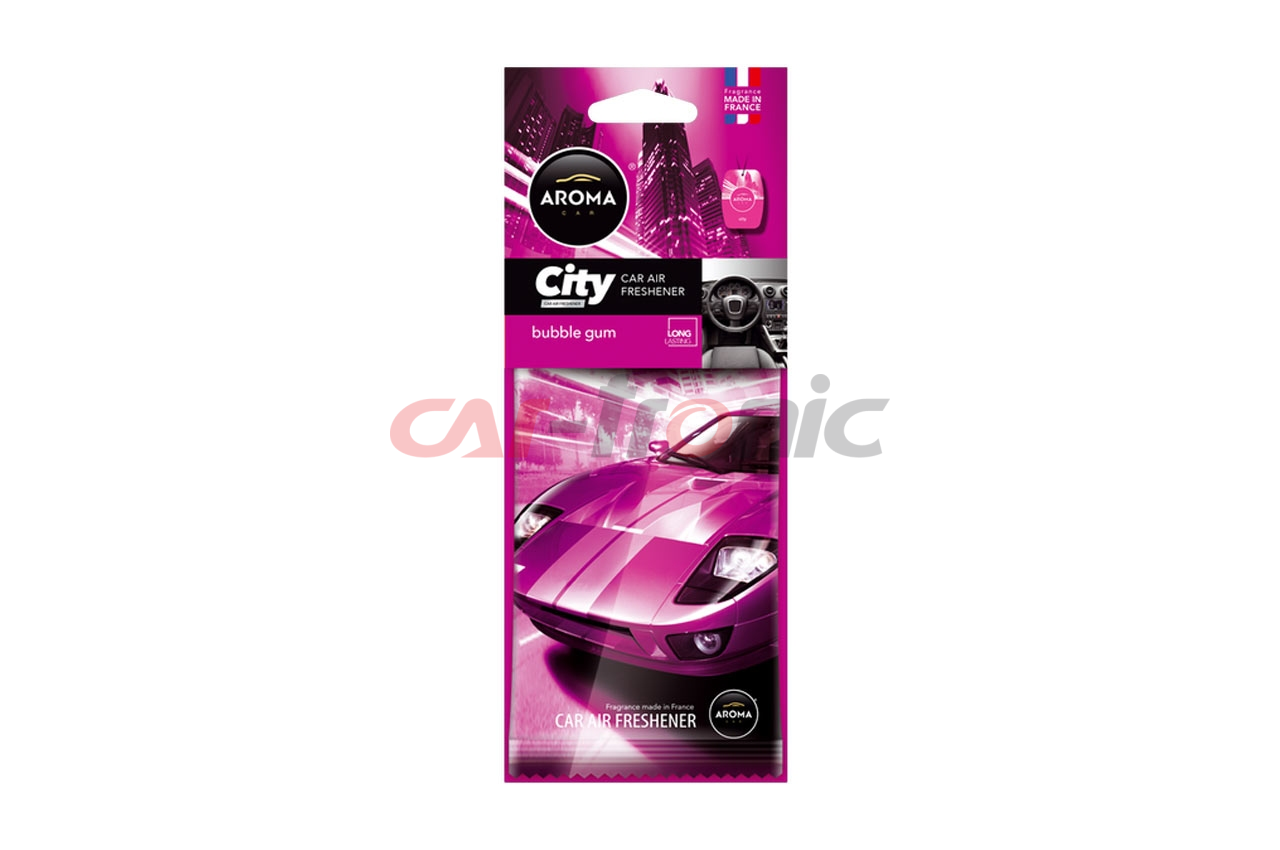 Odświeżacz powietrza AROMA CAR CITY CARD BUBBLE GUM