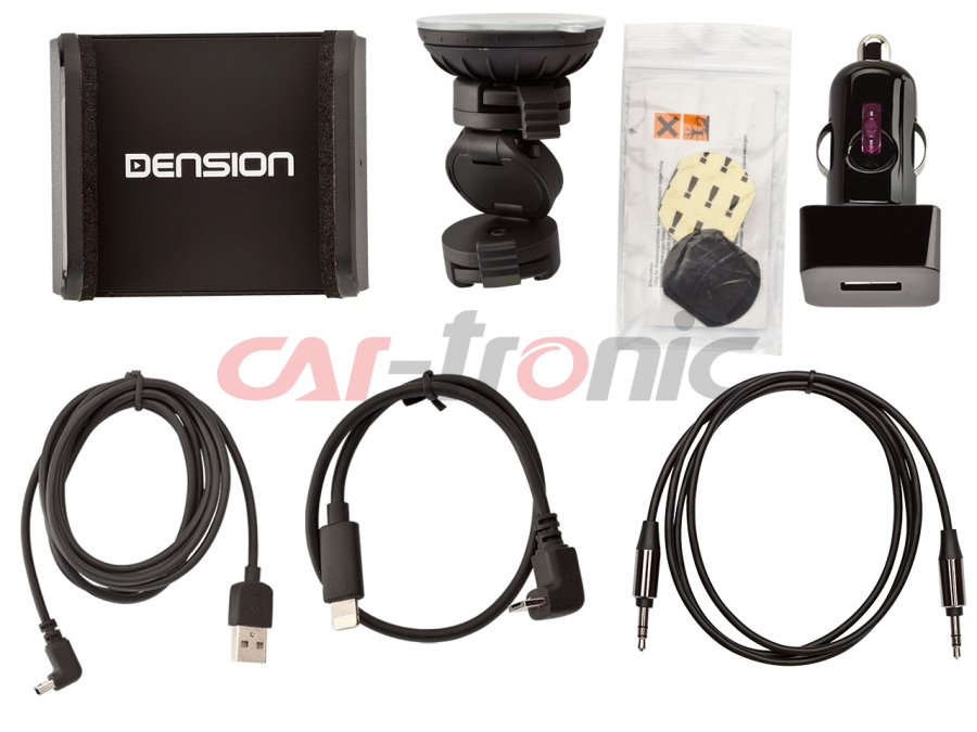 Uchwyt Dension CAR DOCK iPhone 5,5S,6,7- transmiter,AUX,ładowanie