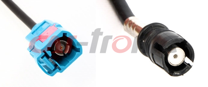 Adapter antenowy Fakra - Raku 2. VW-AUDI-SKODA-SEAT-RENAULT 15CM