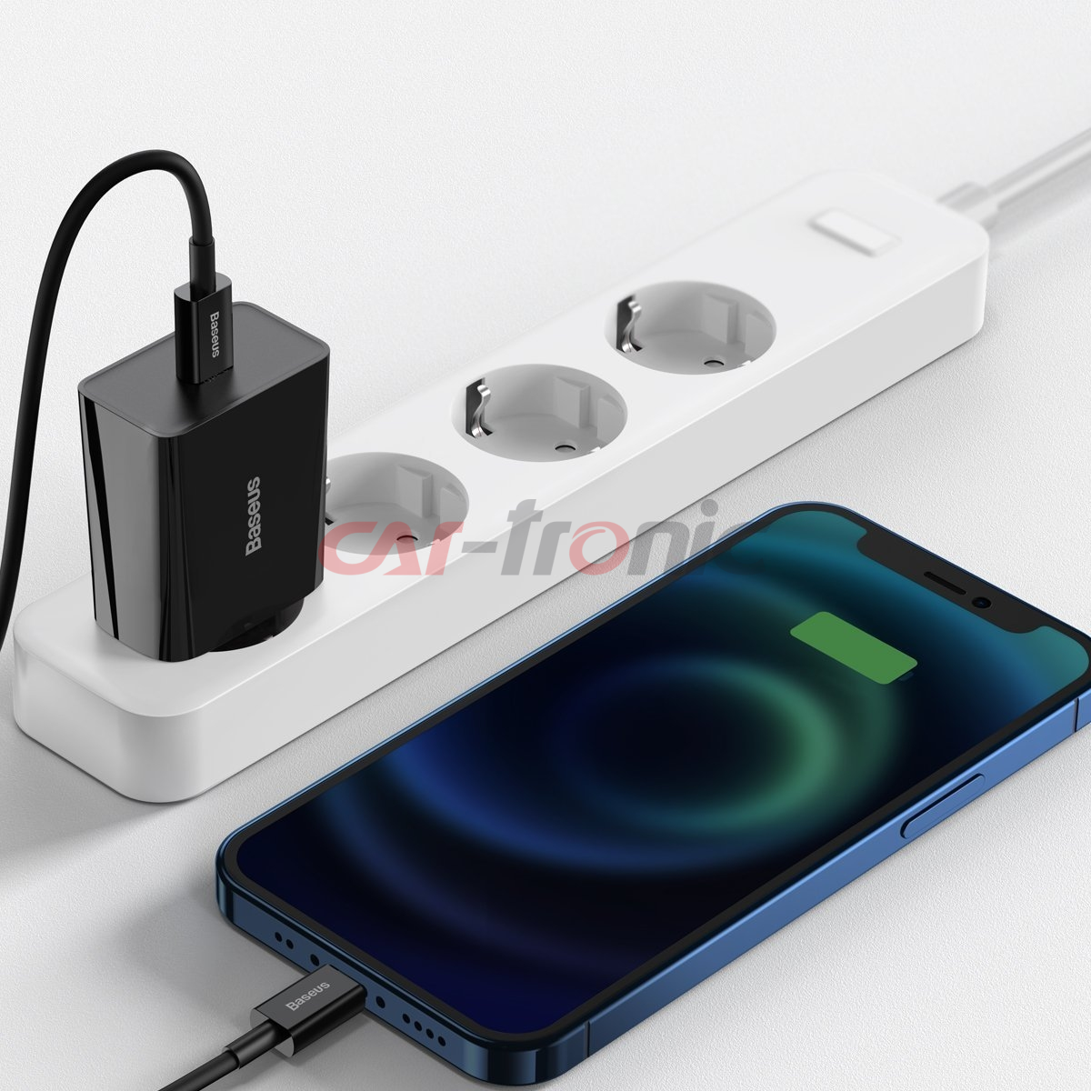 Ładowarka sieciowa Baseus Speed Mini Quick Charger, USB-C, PD, 3A, 20W czarna