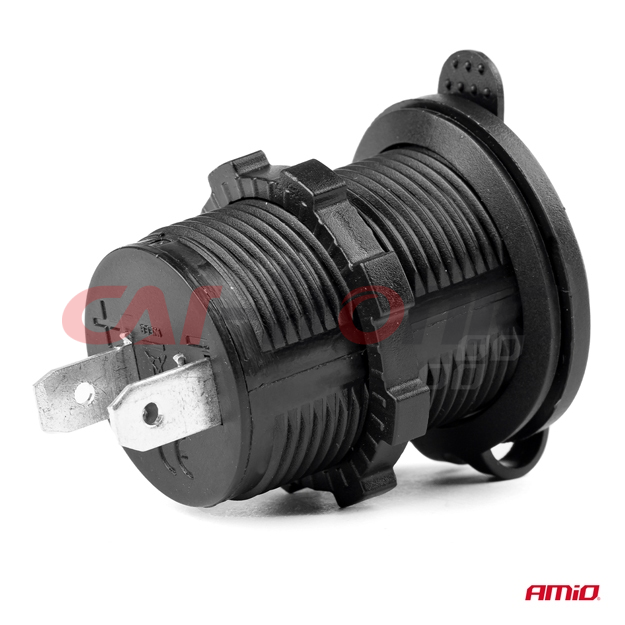 Dodatkowe gniazdo zasilania do zabudowy 12V 24V MOD-01 AMIO-02851