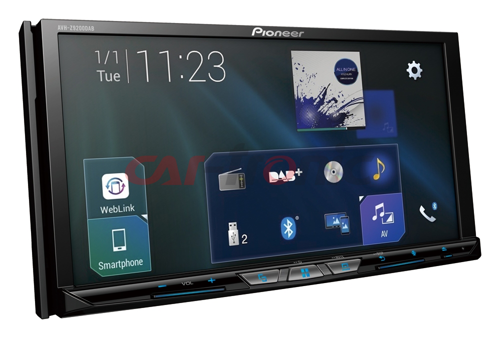 Stacja multimedialna Pioneer AVH-Z9200DAB. Apple CarPlay i Android Auto