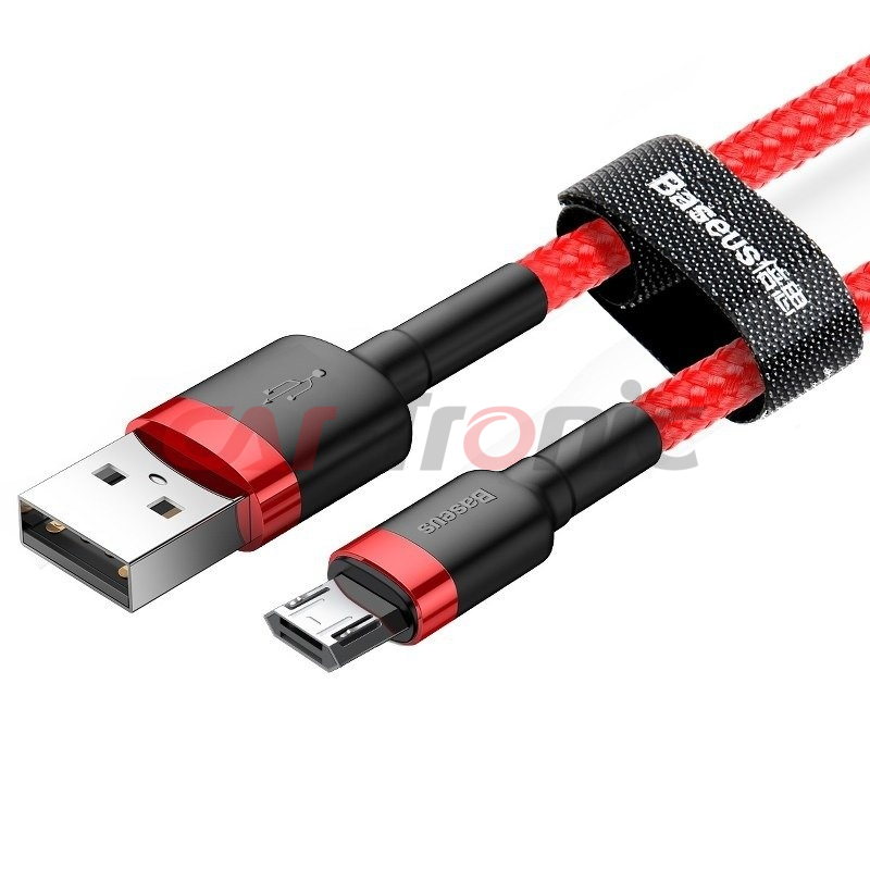 Kabel USB na micro USB Baseus Cafule 1.5A 2m czerwony