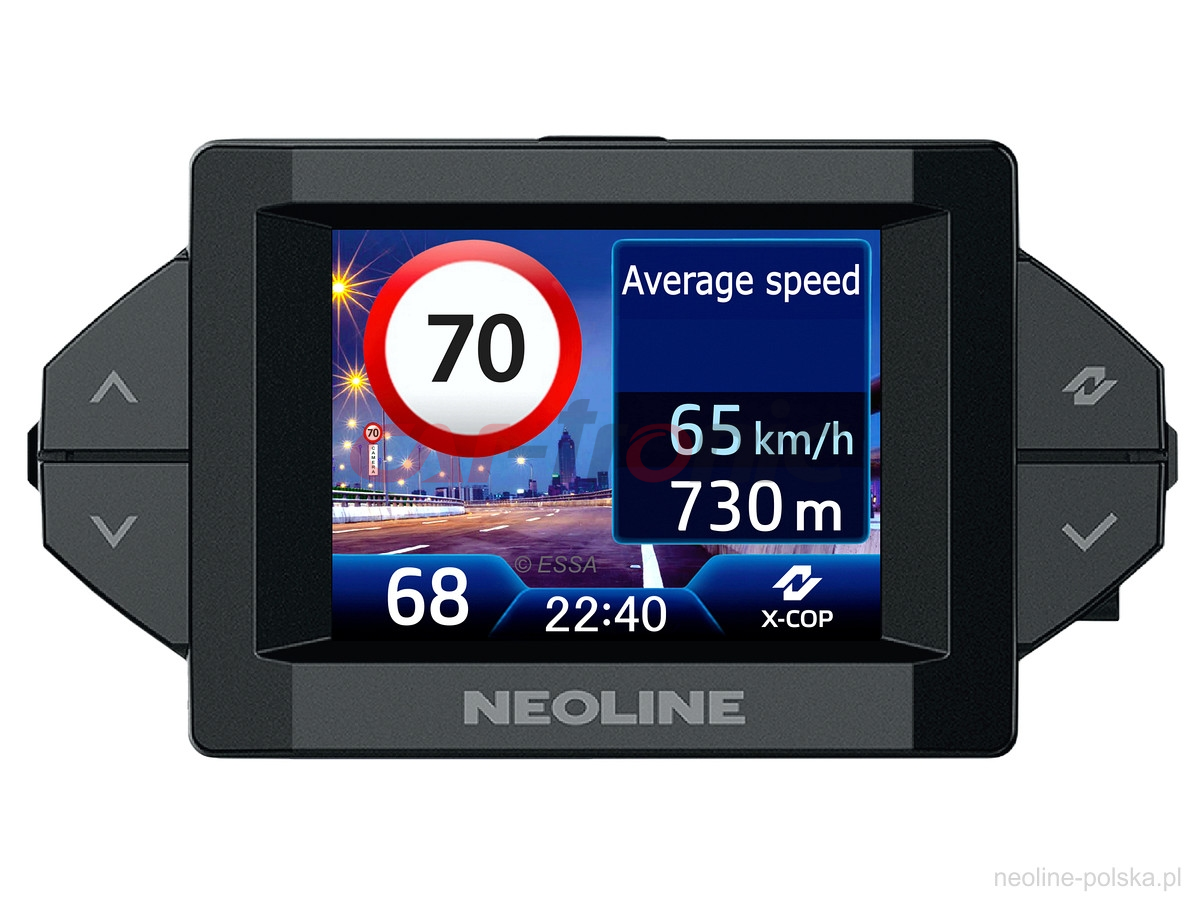 Neoline X-COP 9300s wideorejestrator Full HD z trybem parkingowym, aktywny antyradar