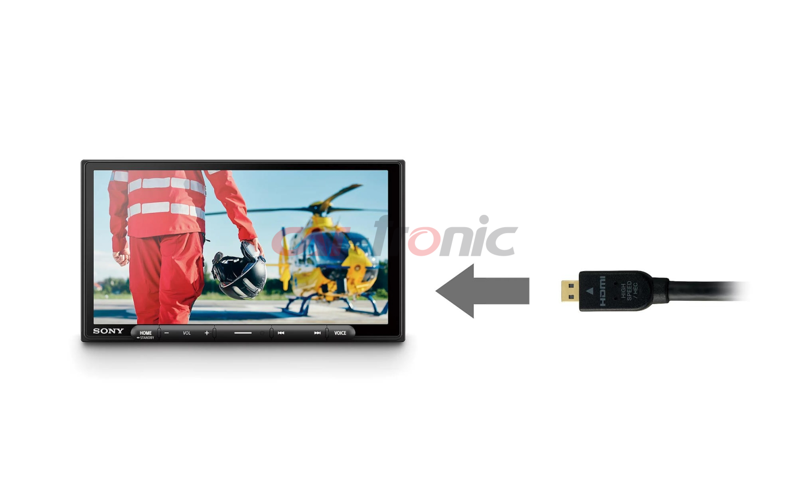 Stacja multimedialna 2 DIN SONY XAV-AX6050D DAB 2-DIN USB (C) 6,95