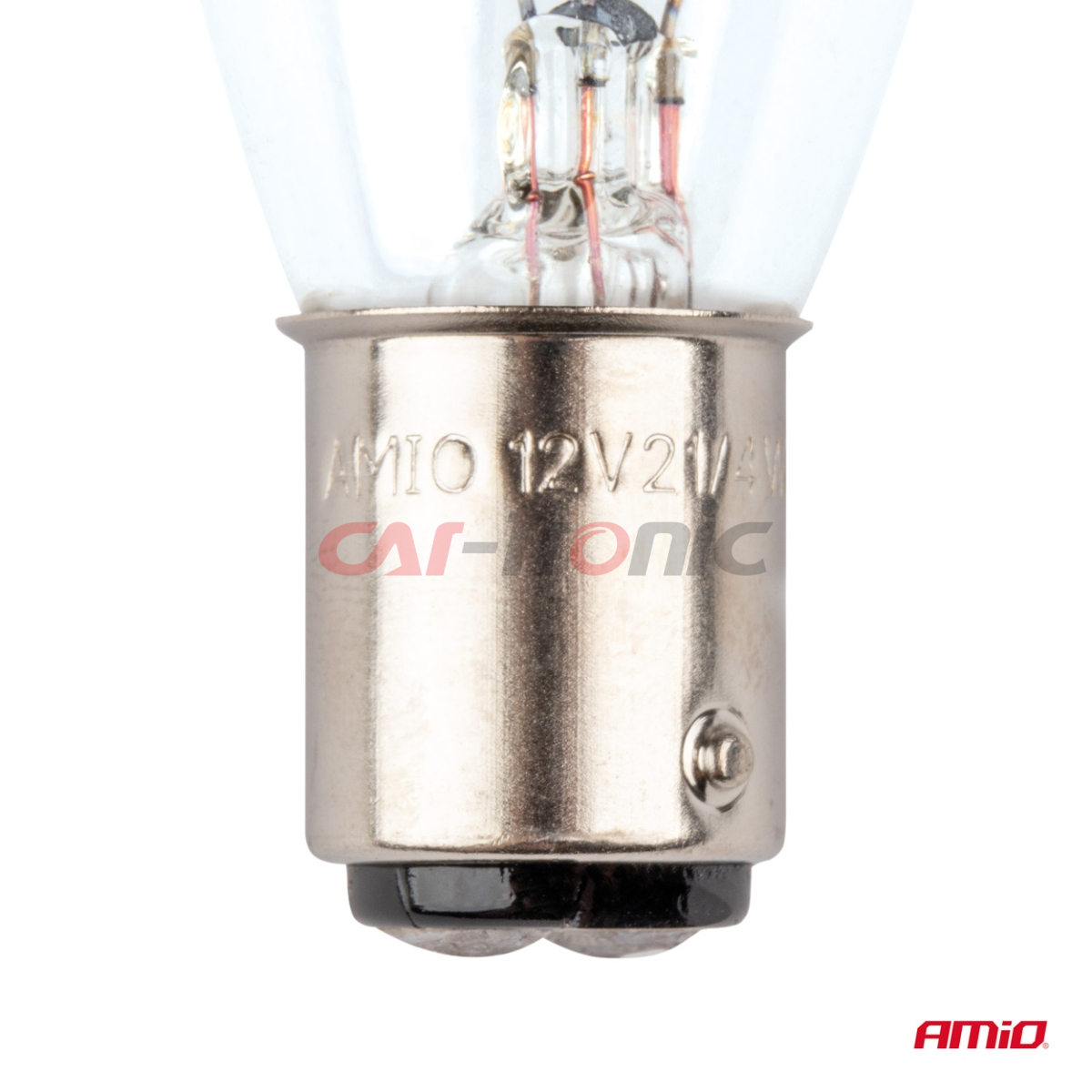 Żarówki halogenowe P21/4W 12V BAZ15d 10szt. AMIO-03369