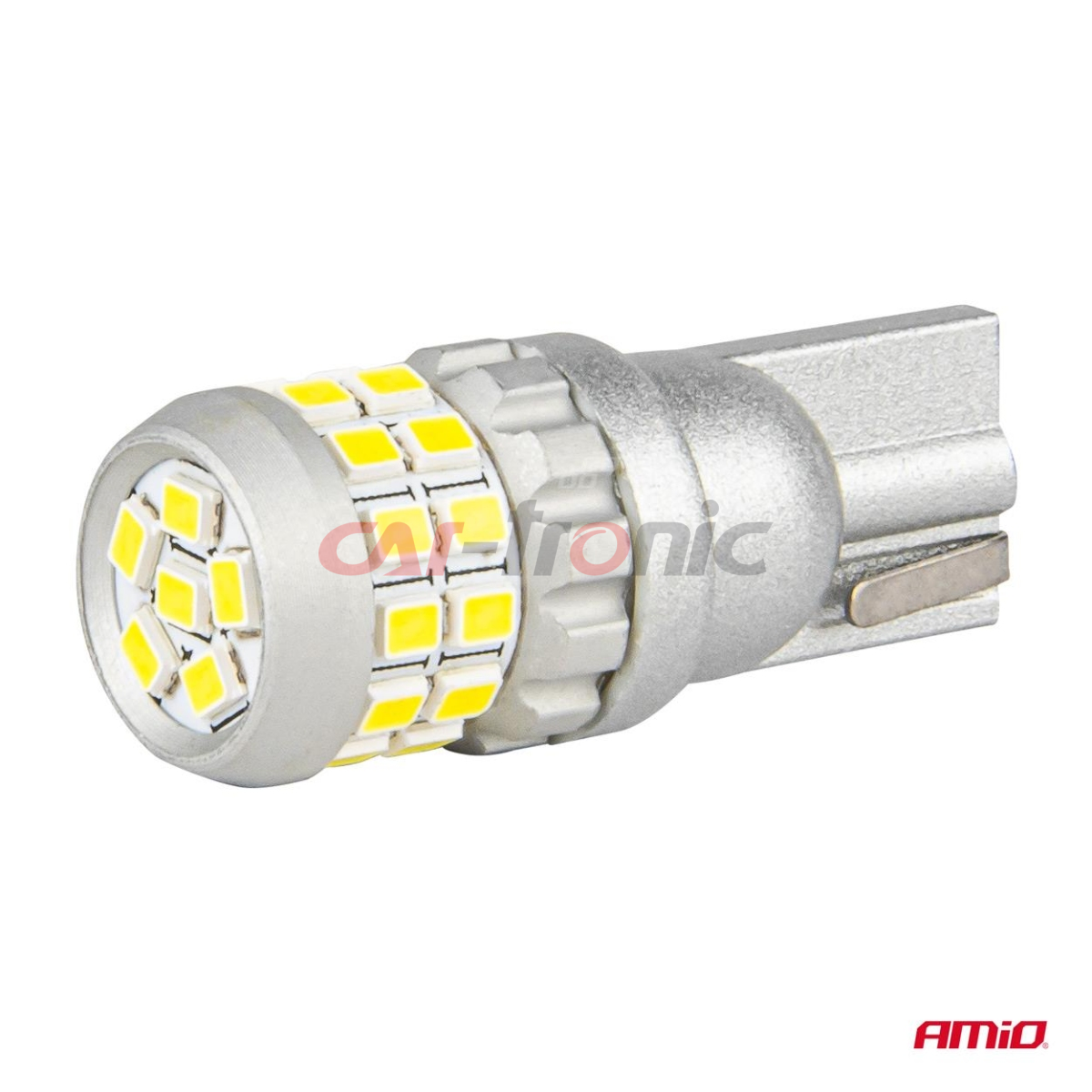 Żarówki LED CANBUS T10 W5W 30SMD 2016 White 12V 24V AMIO-04233