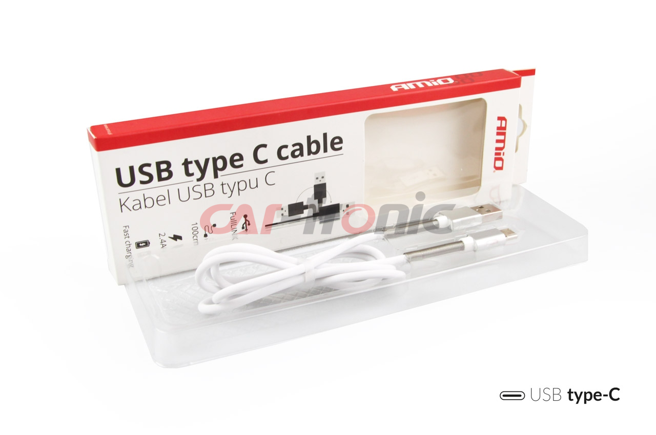 Kabel do ładowania USB na USB-C FullLINK 1 m 2.4A AMIO-01433