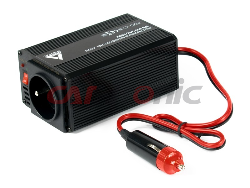 Samochodowa przetwornica napięcia 24 VDC / 230 VAC IPS-400 400W