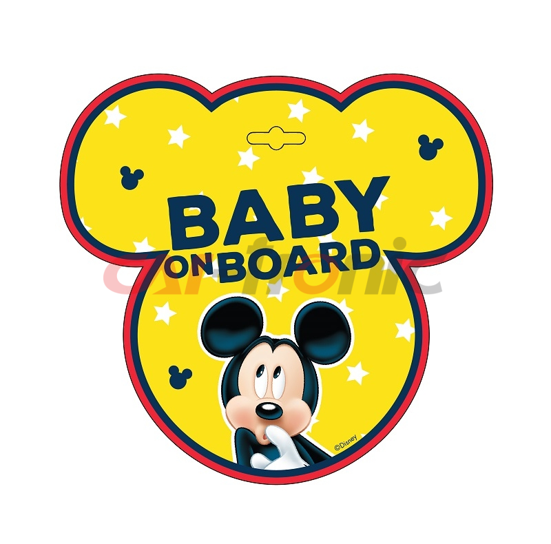 Tabliczka BABY ON BOARD MICKEY