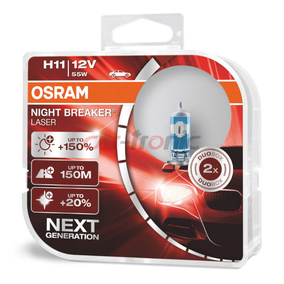 Żarówki halogenowe Osram H11 12V 55W PGJ19-2 NIGHT BREAKER LASER +150% /2szt./