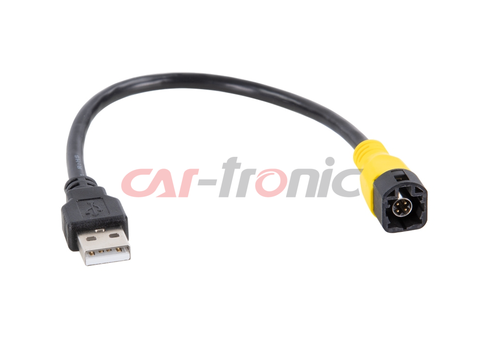 Adapter USB VW różne modele, LVDS żółty > USB-A