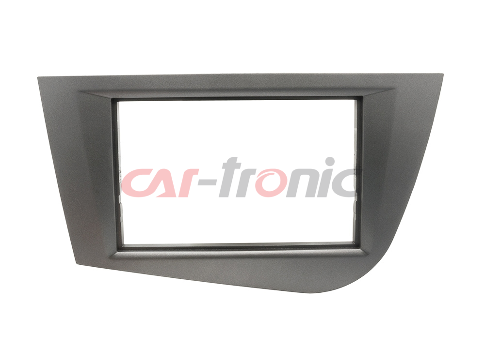 Ramka radiowa 2 DIN zestaw Seat Leon 2004-2010 antracyt