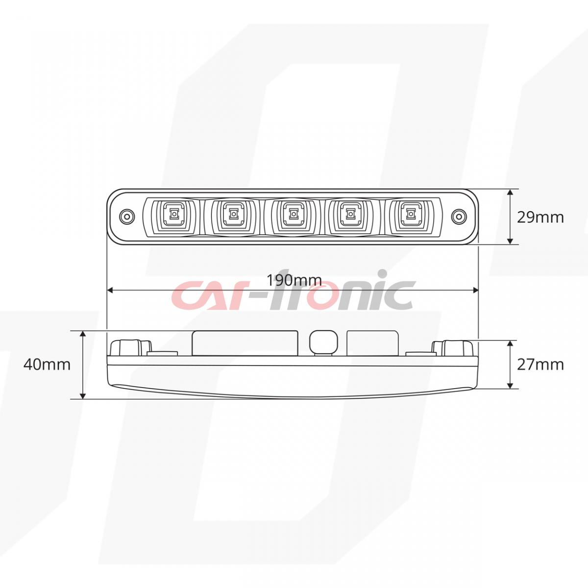 Światła do jazdy dziennej DRL 507HP AMIO-01523