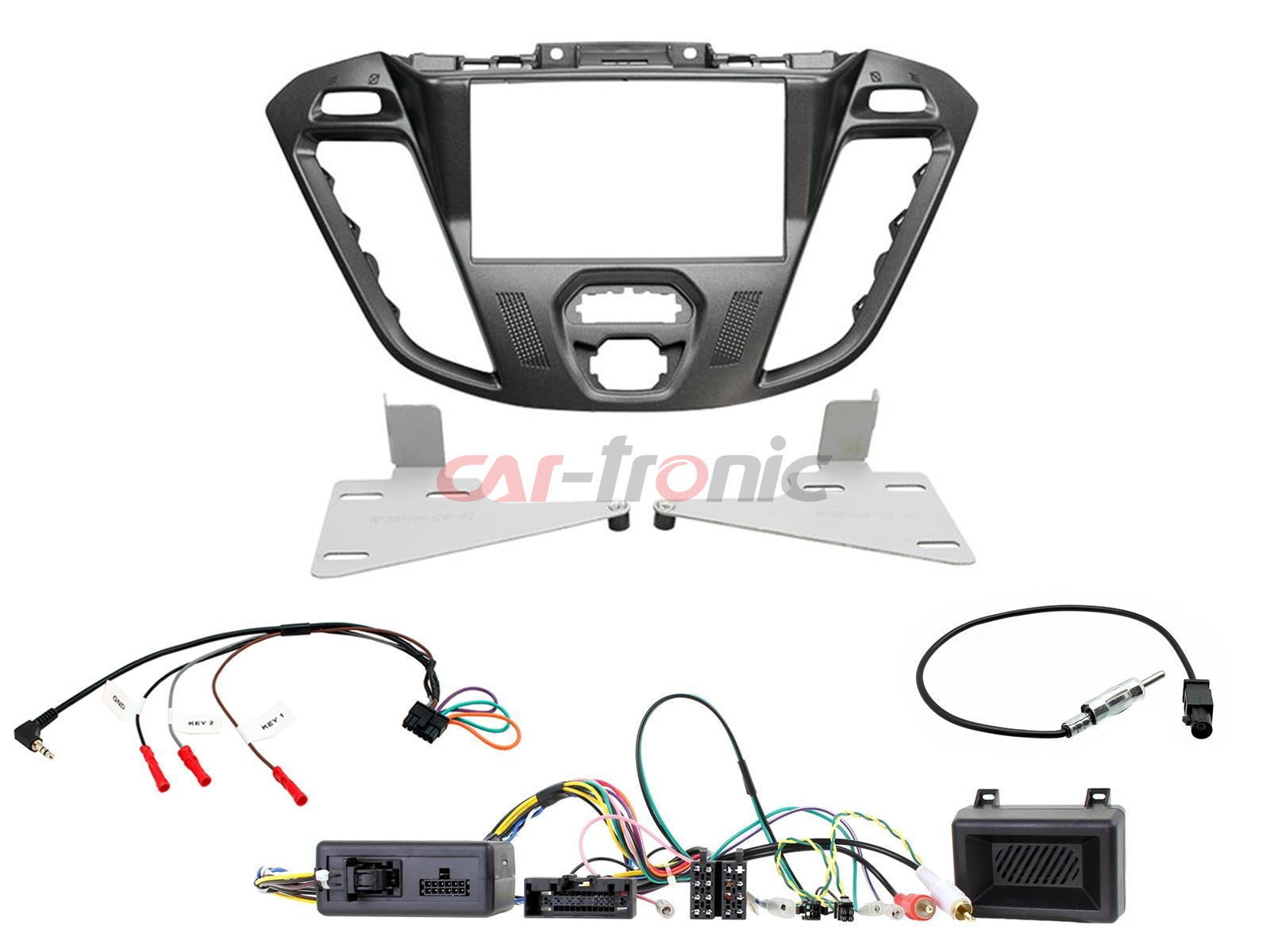 Zestaw montażowy 2 DIN Ford Transit Custom (FCC) 11/2012->, Tourneo (FAC) 11/2012-> Pegasus