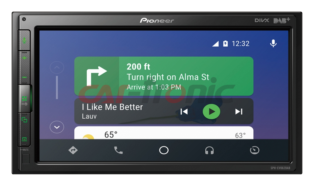 Stacja multimedialna Pioneer SPH-EVO62DAB.  Apple CarPlay i Android Auto