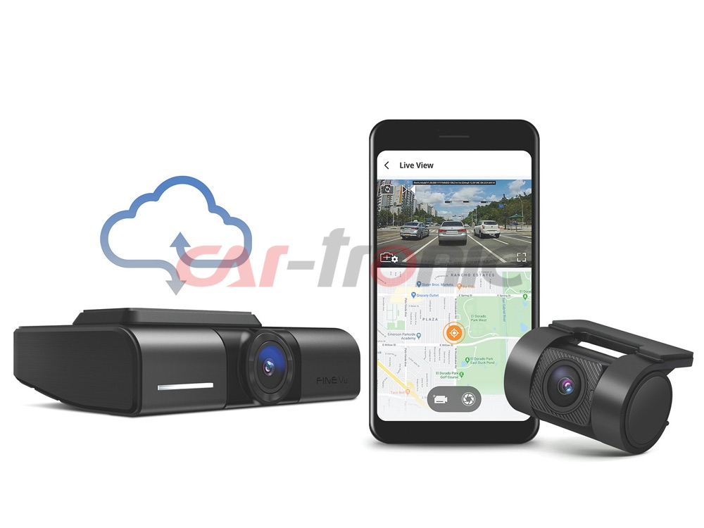 Wideorejestrator FineVu GX1000 CLOUD, 32GB, 2xQHD WiFi, GPS, HDR, fotoradary, tryb Parking