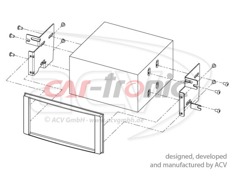 Ramka radiowa 2DIN Subaru Forester 2008 - 2013, Impreza 2007 - 2012