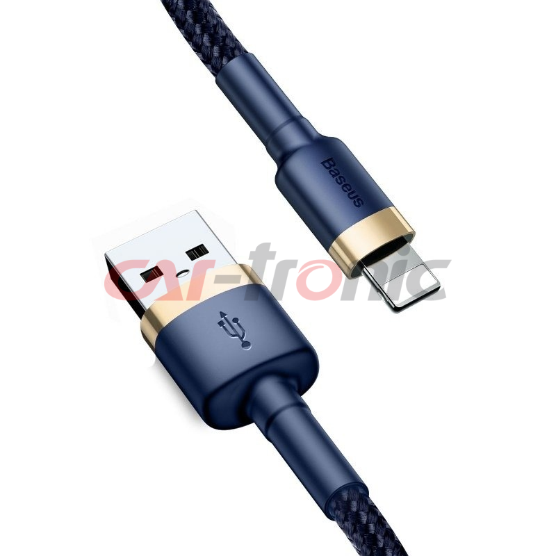 Kabel USB na Lightning Baseus Cafule 1.5A 2m złoto-granatowy