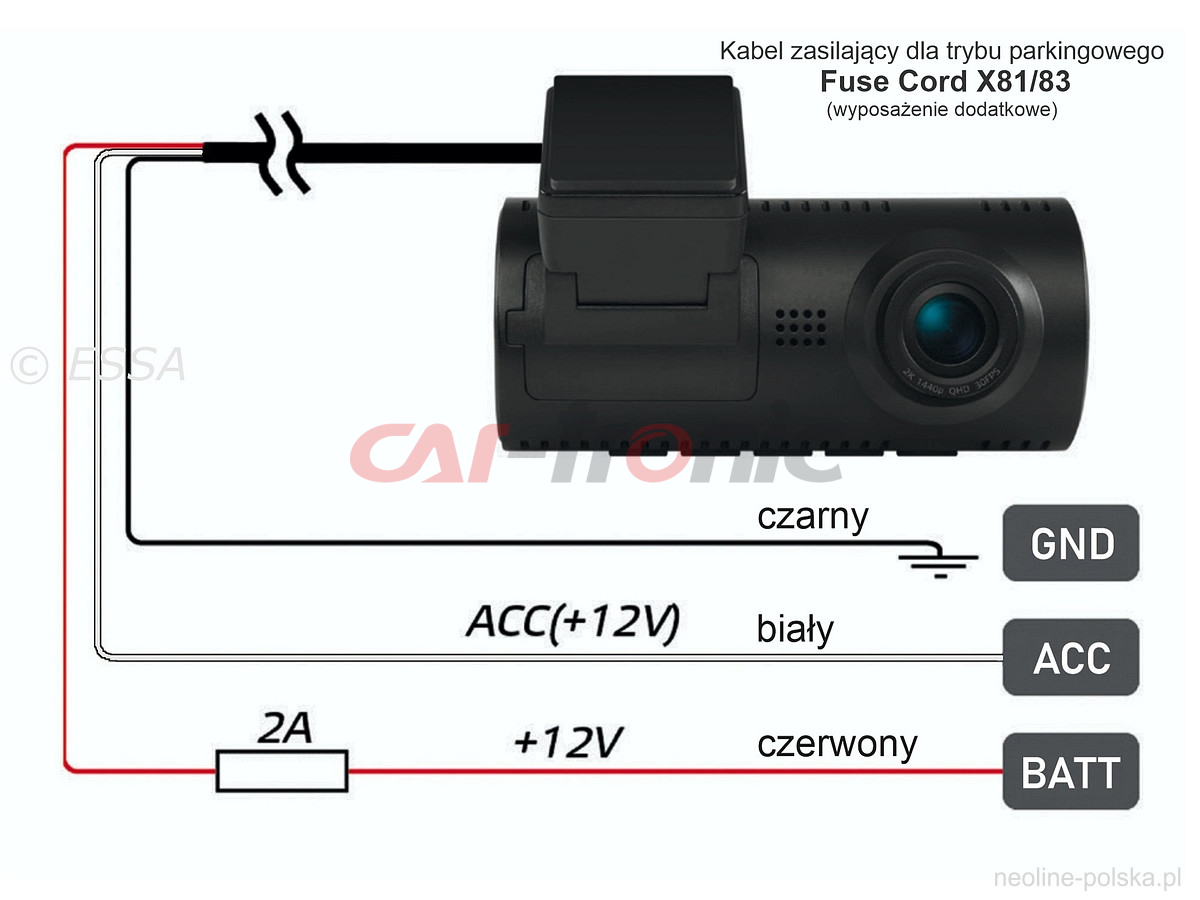 Neoline G-Tech X81 - rejestrator samochodowy 2K QHD ekran IPS 2,8