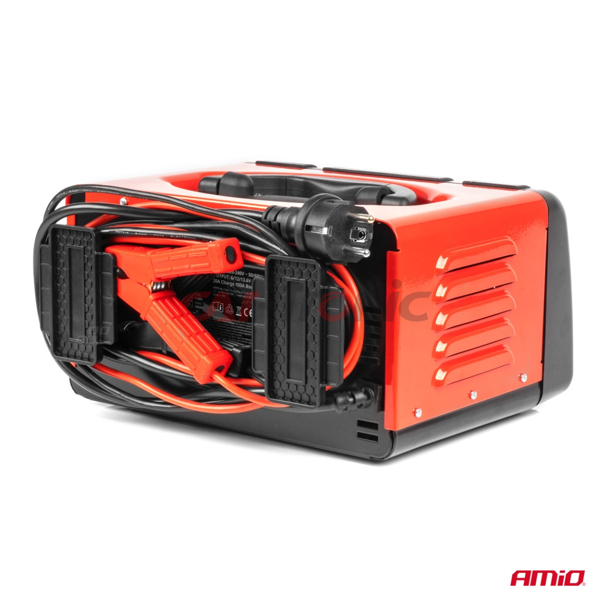 Prostownik cyfrowy z funkcją rozruchu booster jump starter 20A 6V 12V AMIO-04057