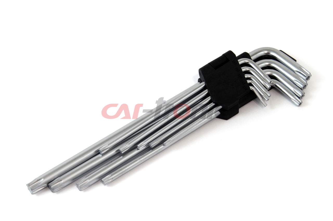 Klucze TORX długie 230 mm 9 szt. TKL AMIO-01039