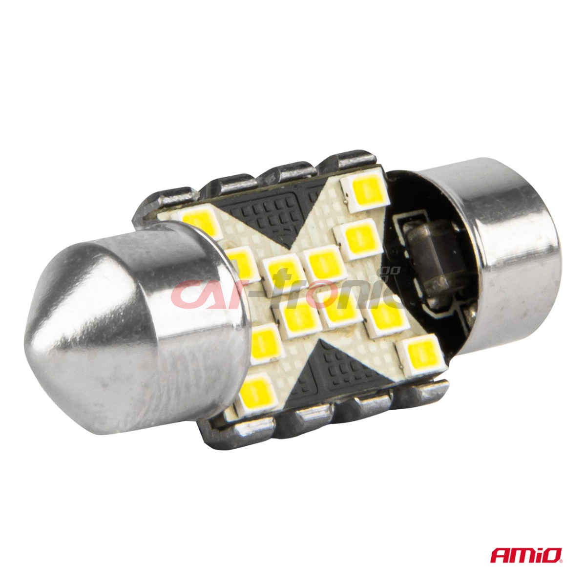 Żarówki LED CANBUS Festoon C5W 12SMD 2016 31mm White 12V 24V AMIO-04235