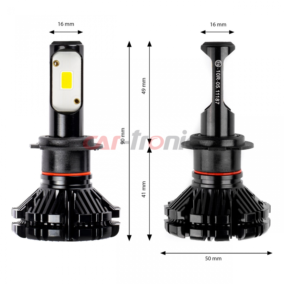 Żarówki samochodowe LED seria CX H7 6000K Canbus AMIO-01074