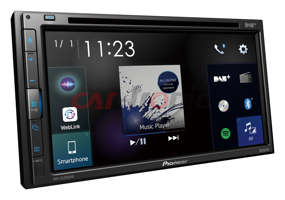 Stacja multimedialna Pioneer AVH-Z5200DAB. Apple CarPlay i Android Auto