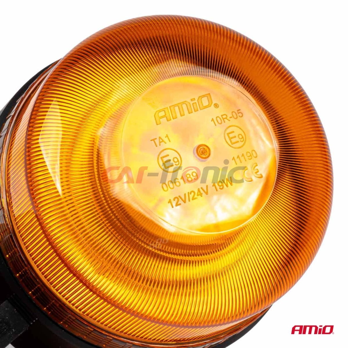 Bezprzewodowa lampa ostrzegawcza kogut LED z pilotem R65 R10 12V 24V AMIO-03932