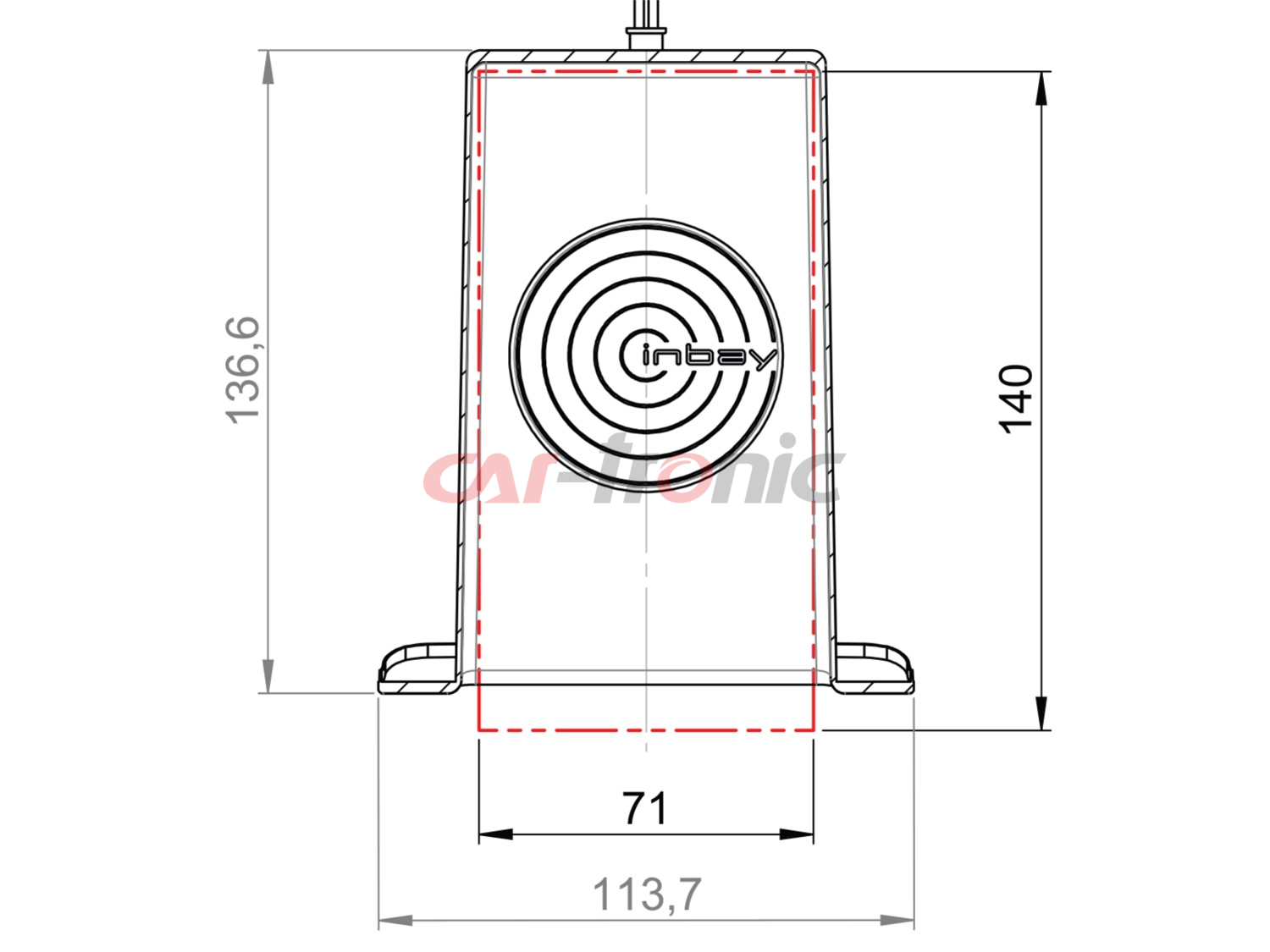 Inbay ładowarka indukcyjna Mercedes Viano, Vito (W639) 2003 - 2014  10W