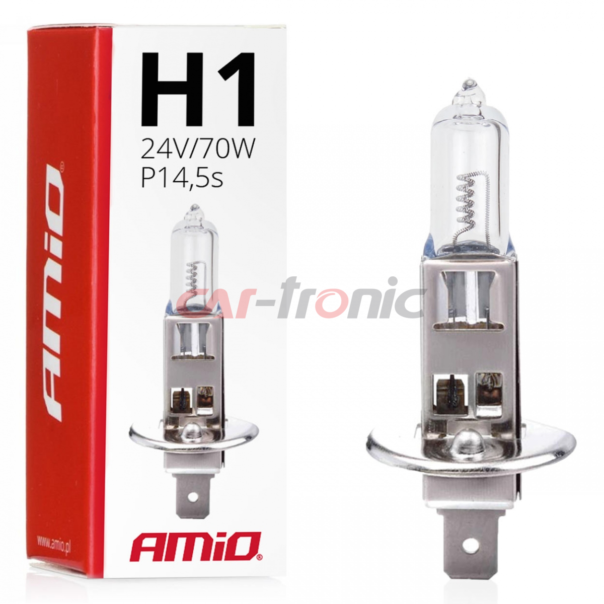 Żarówka halogenowa H1 24V 70W AMIO-01482