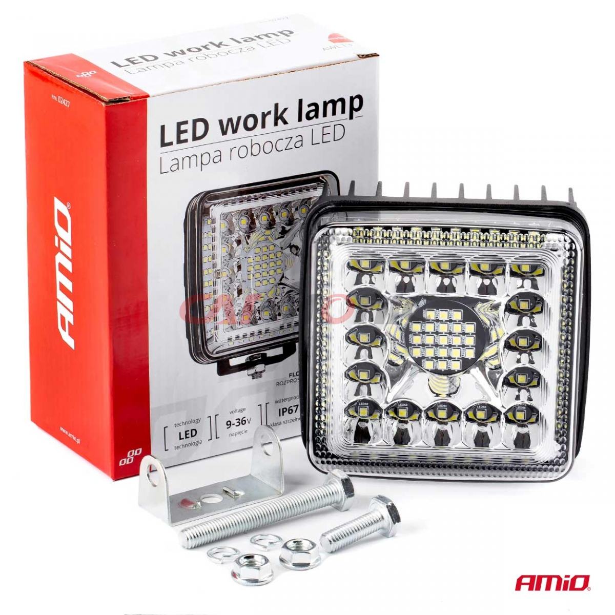 Lampa robocza szperacz LED AWL13 45W 12V 24V AMIO-02427